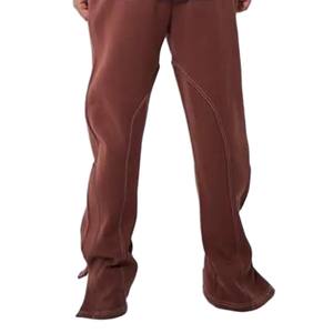 กางเกงวอร์มทรงหลวมเอวสูงของผู้ชายกางเกงซักกรดกางเกงผ้าเฟรนช์เทอร์รี่ออกแบบได้ตามต้องการ - Product Image 5