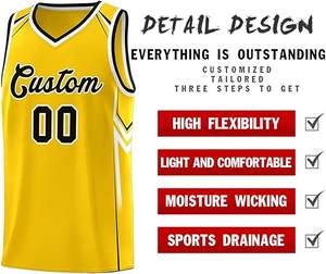 Ensemble d'uniformes de maillot de basket-ball professionnel personnalisé concevez vos propres vêtements de basket-ball imprimés pour hommes - Product Image 2