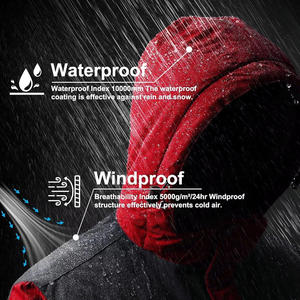 Veste de ski imperméable pour hommes avec doublure thermique imprimée du logo personnalisé OEM pour les sports d'hiver et les services de marque privée - Product Image 3