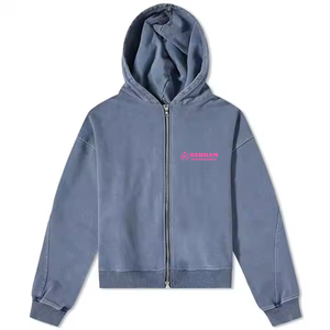 Sweats à capuche zippés sur mesure 300 GSM vente en gros sweat-shirt en coton polaire style de rue de haute qualité sweat à capuche zippé - Product Image 1