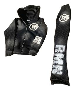 Conjunto de Dos Piezas para Mujer, Primavera 2026, Chaqueta con Logotipo Personalizado en Pedrería, Camiseta, Leggings y Pantalones Acampanados, Chaqueta con Cierre - Product Image 1