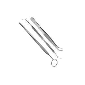 Kit d'examen dentaire 6 pièces avec poignées antidérapantes Instruments dentaires parfaits Porte-aiguille Instruments chirurgicaux - Product Image 3