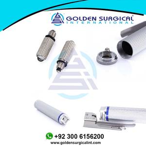 Laringoscopio Médico Veterinario Fibra Flexible Luz óptica Laringoscopio de metal Reutilizable Recto o doblado - Product Image 3