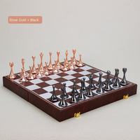 High-End European Style Go Game Board with Magnetic Metal Chessmen for Adults and Children for Gifts or Ornaments