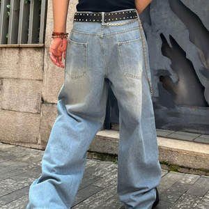 Premium Quality Lightweight Summer <b>Men</b> Oversized <b>Denim</b> Pant Factory Direct Selling Fashionable <b>Men's</b> Oversized <b>Denim</b> Pant - Product Image 2