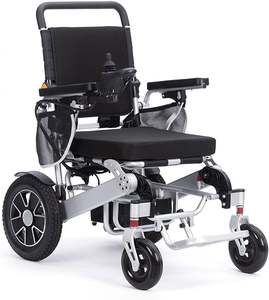 MEILLEURE OFFRE Fauteuil roulant électrique de luxe pliable, compact, léger, portable, avec dossier réglable et joystick - Product Image 2