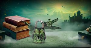 High Security Smart Brass Owl Shape <b>Lock</b> Outdoor Antique Cabinet Padlock with Safety Features - Product Image 4