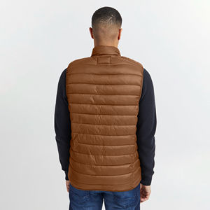Gilet matelassé de nouvelle conception, léger, sans manches, respirant, coupe-vent, écologique, logo personnalisé, OEM, style streetwear pour hommes - Product Image 3