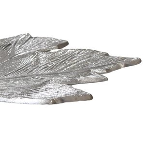 Plateau et plateau à feuilles en aluminium coulé Vaisselle Grands plateaux décoratifs Aliments Dessert Articles de service Plateau et plateau faits à la main - Product Image 3