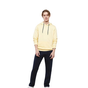 Venta al por mayor de los hombres de peso pesado térmico sólido invierno pulóver Sudadera con capucha 100% algodón logotipo personalizado bordado polar Terry - Product Image 2