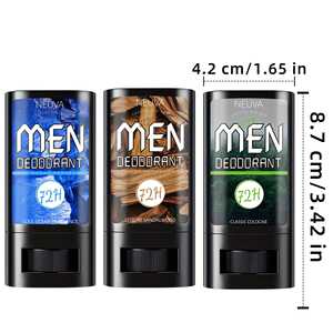 ชุดผลิตภัณฑ์ดูแลส่วนบุคคลสำหรับผู้ชาย 3 ชิ้น ดีโอโดเรซิ่งสติ๊ก กลิ่นโคโลญจน์คลาสสิค กลิ่นเฟรชโอเชียน กลิ่นไม้จันทน์ ครีมทาผิวหอม กลิ่นอ่อนโยน - Product Image 2