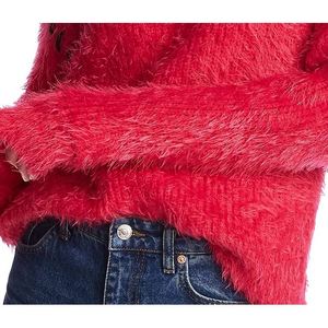 Maglione da Donna Rosa Invernale/Autunnale con Frange a Ciglia, Collo Alto, Stile Casual Y2K, Applicazioni alla Moda, Fiocco Frontale, Traspirante - Product Image 5