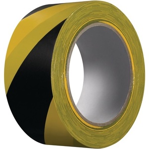KIP 339 Extra Black/Yellow <b>PVC</b> Warning Tape 33m X 50mm 1 <b>Roll</b> - Product Image 1