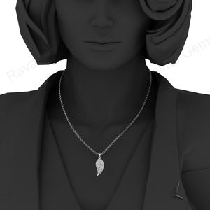 จี้ห้อยแบบกึ่งว่างเปล่าสีเงินสเตอร์ลิง925ออกแบบให้คนรักธรรมชาติกรอบการตั้งค่าเครื่องประดับขนาด11X24มม. - Product Image 6