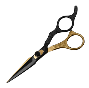 Tijeras profesionales para el cabello Tijeras de peluquería de 6 pulgadas para salón y hogar Japón Plata Acero inoxidable personalizado Estilo - Product Image 2