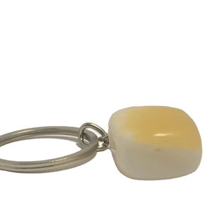 Porte-clés en marbre onyx en gros, porte-clés en marbre naturel, artisanat vintage, OEM personnalisé - Product Image 1