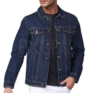 OEM Service Wholesale Best Design Men Jeans Jacket Lightweight Customized Color Men Jeans Jacket - Product Image 1
