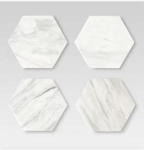 Posavasos de vajilla de cocina para esteras, piedra de mármol con diseño de incrustaciones de Metal, posavasos de pizarra hechos por artistas indios para hacer posavasos - Product Image 3