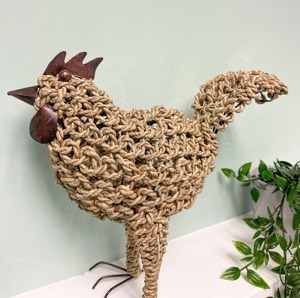 Poulet à corde nouée fabriqué au Vietnam matériau écologique utilisé pour la décoration de la maison ornements en gros - Product Image 2