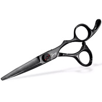 Zorg International Fabriqué Noir Gaucher Ciseaux De Coiffure Kit Inoxydable Amincissement Des Cheveux Ciseaux De Coupe Utilisation De Salon
