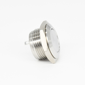 Interrupteur à bouton-poussoir miniature étanche en métal à course courte 121619222530mm avec lumière LED, momentané 1NO, interrupteur à bouton-poussoir 1224220V - Product Image 2