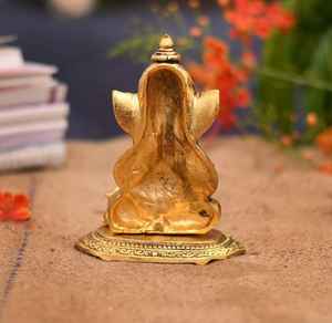 Offre de mode intelligente : Vaisselle en métal plaqué or Ganesh Ji, design traditionnel moderne soudé, décoration de la maison, cadeaux d'affaires pour mariage - Product Image 3