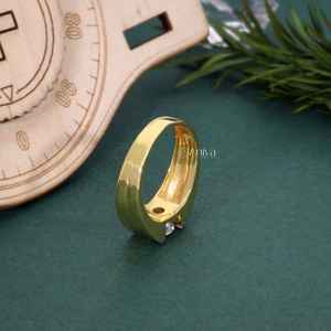 Bague de fiançailles en diamant solitaire de conception classique unisexe en métal de qualité supérieure pour hommes mode féminine pour les fêtes anniversaires - Product Image 3