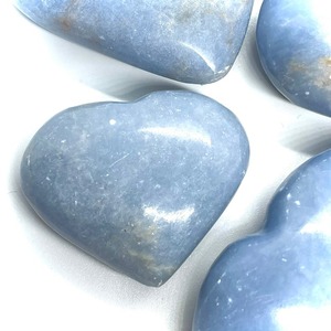 Piedra preciosa tallada a mano de la mejor calidad, corazón hinchado de Angelita, corazón de cristal de Angelita Natural al por mayor para regalos de amor decorativos - Product Image 5