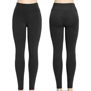 Women's Solid High Waist Yoga Leggings Bamboo Spandex/Nylon Scrunch <b>Booty</b> Recycled Push-up Fitness Tight Workout-Seamless - Product Image 4
