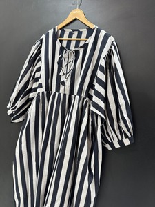 ชุดเดรสผ้าคอตตอนเนื้อนุ่มพิมพ์ลายแบบลำลองแขนพองธรรมชาติสำหรับงานเลี้ยงสังสรรค์ในช่วงฤดูร้อน - Product Image 3