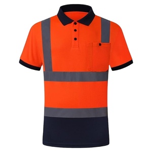 เสื้อโปโล Hi VIS ปรับแต่งสีได้, เสื้อโปโลหลากสีแขนสั้นวัสดุโพลีเอสเตอร์กันน้ำสะท้อนแสงมองเห็นได้ชัดเจน - Product Image 1