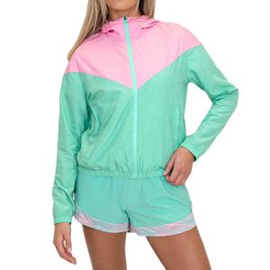 ชุดเซ็ทลำลองสองชิ้น ดีไซน์ล่าสุด โลโก้สั่งทำได้ เสื้อแจ็คเก็ตกันลมผู้หญิง ผ้าแคนวาสเนื้อแน่น 100% ผ้าฝ้าย ระบายอากาศได้ดี - Product Image 1