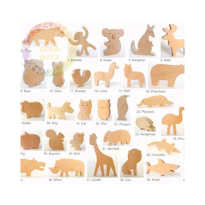 Ensembles de jeu d'animaux en bois interactifs-Conceptions durables et sans danger pour les enfants - Product Image 2