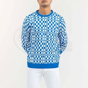 Warm Wool Pullover for Men Horse Riding & Outdoor Equestrian Sweater - Product Image 3