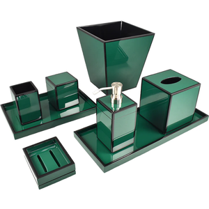 Accessoires de toilette en laque haute brillance faits à la main Salles de bain Ensemble de salle de bain d'hôtel Vente en gros du Vietnam - Product Image 1