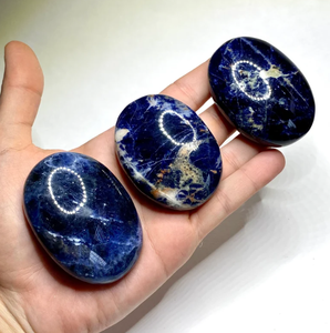 Pierre de Sodalite en cristal de guérison Offre Spéciale naturel, pierre de palmier de Sodalite bleue pour la décoration, meilleure qualité - Product Image 4