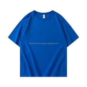 Camisetas MONO RIDERS al por Mayor, 100% Algodón, Color Sólido, Cuello Redondo, Corte Holgado, Secado Rápido, Camisetas Básicas Casuales de Manga Corta para Hombre, Estampadas - Product Image 3
