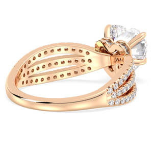 แหวนหมั้นเพชรโมอิสซาไนต์ทรงหัวใจ 2.25 กะรัต เงินแท้ 925 ราคาส่งจากโรงงาน REYES เครื่องประดับคุณภาพสำหรับผู้หญิง - Product Image 4