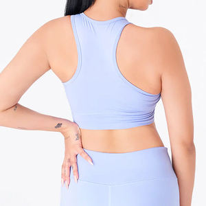 Soutien-gorge de sport de haute qualité pour femmes vêtements de sport respirants avec logo avant grande taille Style simple pour l'exercice et la course à pied en gros - Product Image 6