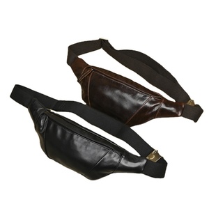 <b>Men's</b> Chest <b>Bag</b> Genuine Leather Running Casual <b>Small</b> Mobile Phone Sport Outdoor Single-shoulder Crossbody Waist <b>Bag</b>. - Product Image 1