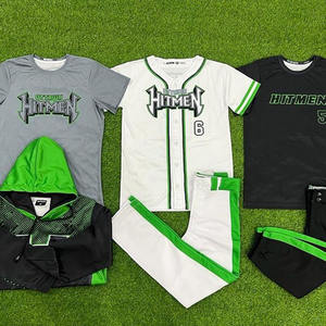 Vente de gros Maillot de baseball cousu Uniforme américain de baseball softball pour hommes - Product Image 1