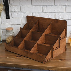 Best Selling Vintage Wall Hanging <b>Wooden</b> <b>Spice</b> <b>Rack</b> Mango Wood Storage Holder & <b>Rack</b> - Product Image 3