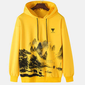 Sweats à capuche imprimés pour hommes, sweats à capuche imprimés de qualité supérieure pour hommes, sweats à capuche imprimés en coton mélangé de base pour hommes - Product Image 1