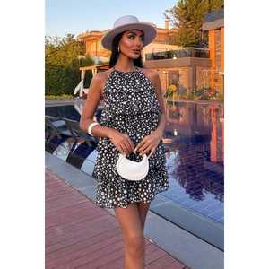 Vestido de Gasa con Volantes Transpirable 2905-08 con Cintura Natural para Ocasiones Informales - Product Image 4