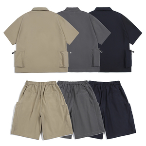 Survêtement personnalisé de haute qualité Ensemble de vêtements de sport d'été pour hommes avec Spandex/Polyester Design léger - Product Image 3