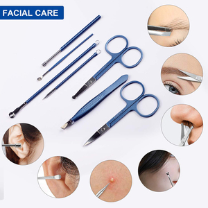 19PCS Kit de toilettage d'ongles professionnel unisexe en acier inoxydable de qualité supérieure Outils de soin de coupe-ongles Boîte emballée luxueuse bleue - Product Image 5