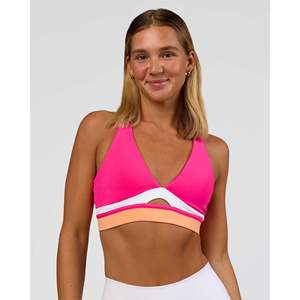 Soutien-gorge de sport yoga rembourré sans couture en coton imprimé grande taille pour la gym et les activités sportives - Product Image 2