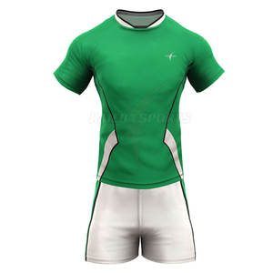 Nouvel arrivage : Ensemble uniforme de rugby personnalisable avec logo pour adultes – Respirant, 100 % polyester, coupe ajustée, short de sport personnalisé - Product Image 1