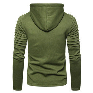 Sweat à capuche unisexe de haute qualité 350 g/m² personnalisé à manches longues, hiver, devant uni, lavé, respirant, homme, 100 % coton molletonné - Product Image 2