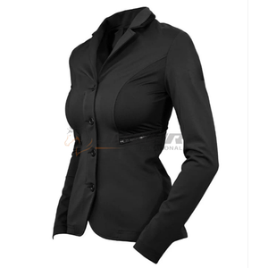 Chaqueta de equitación elegante para mujer con tela elástica impermeable y transpirable, ropa de abrigo ecuestre perfecta para paseos en senderos deportivos - Product Image 4